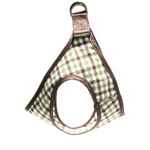 Gooby Picnic Dog Harness, Small, Brown Check - 1 of 1