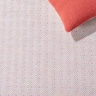 Hampton Light Pink Multi Rectangular Wool Area Rug