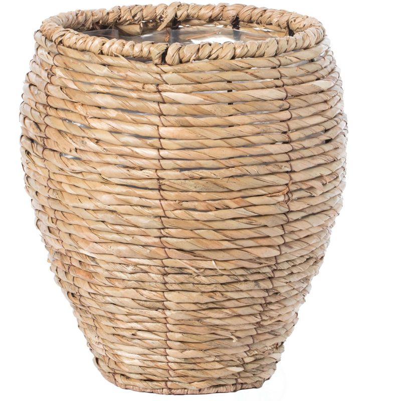 Vintiquewise Woven Round Flower Pot Planter Basket with Leak-Proof Plastic Lining, 3 of 7