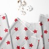 Bacati - Stars Red Ikat Muslin 100 percent Cotton Universal Baby US Standard Crib or Toddler Bed Fitted Sheet - 2 of 4