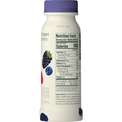 Chobani Mixed Berries Greek Style Yogurt Drink - 7 fl oz