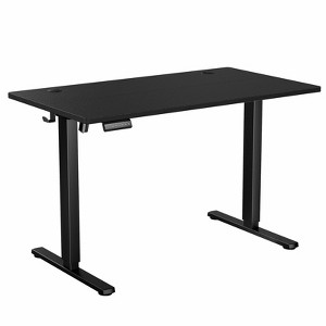 Sweetcrispy 63 Inches Electric Standing Desk with Memory Preset and T - Shaped Metal Bracket - Ergonomic Height Adjustable Desk for Home Office - 1 of 4