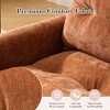 PAGED Swivel Accent Chair, Thick Padded Barrel Chair with Metal Base, Comfortable Single Sofa Chair for Living Room, Study - 3 of 4