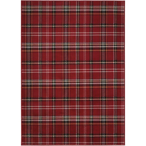 Nourison Grafix 3' X 5' Red Farmhouse & Country Indoor Rug : Target