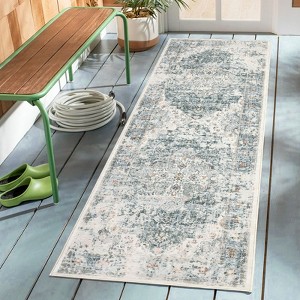 Vintage Printed Non Slip Area Rug Distressed Washable Soft Low Pile Indoor Non Shedding Accent Carpet for Living Room Bedroom - 1 of 4