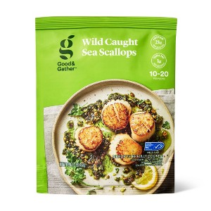 Wild Caught Frozen Scallops - 16oz - Good & Gather™ - 1 of 4