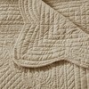 Sapphtopaz Oversized Quilted Throw Blanket with Scalloped Edges, 60x72" Microfiber & Cotton Filled Decorative Throw Blanket for Couch or Bed - 4 of 4