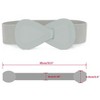 INSPIRE CHIC Women's Interlock 8-shaped Faux Leather Buckle Elastic Belt 1 Pc - 3 of 4
