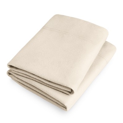 Sand Cotton Flannel Standard Size Pillowcase Set