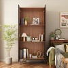 Famapy 2-Doors Display Cabinet with Acrylic Doors and Metal Legs - 2 of 4