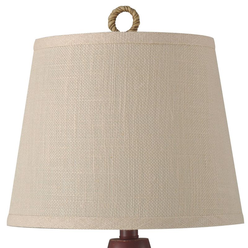 Nantucket Table Lamp Red Finish - StyleCraft, 4 of 15