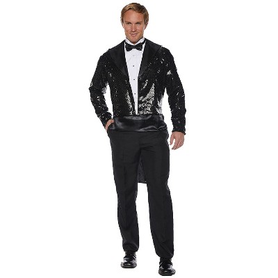 Halloween Express Men's Sequin Tails Jacket Costume