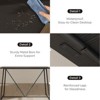 Bestier 47" Dining Table Set for 4 People, Wood Kitchen Table with 2 Benches, Dining Room Table Set with Reinforced Metal Frame for Small Space, Black - 4 of 4