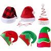 12 Assorted Funny Christmas Hats Santa Elf Hat Christmas Photo Booth Props Costume Hats - 3 of 4