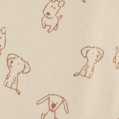 beige puppy print