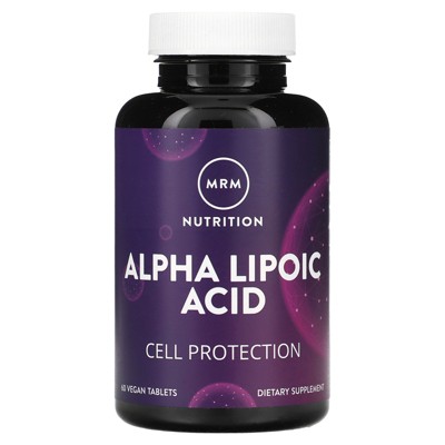 MRM Nutrition Alpha Lipoic Acid, 60 Vegan Tablets (300 mg per Tablet)