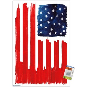 Trends International Robert Farkas - Stars And Buildings Unframed Wall Poster Prints - 1 of 4