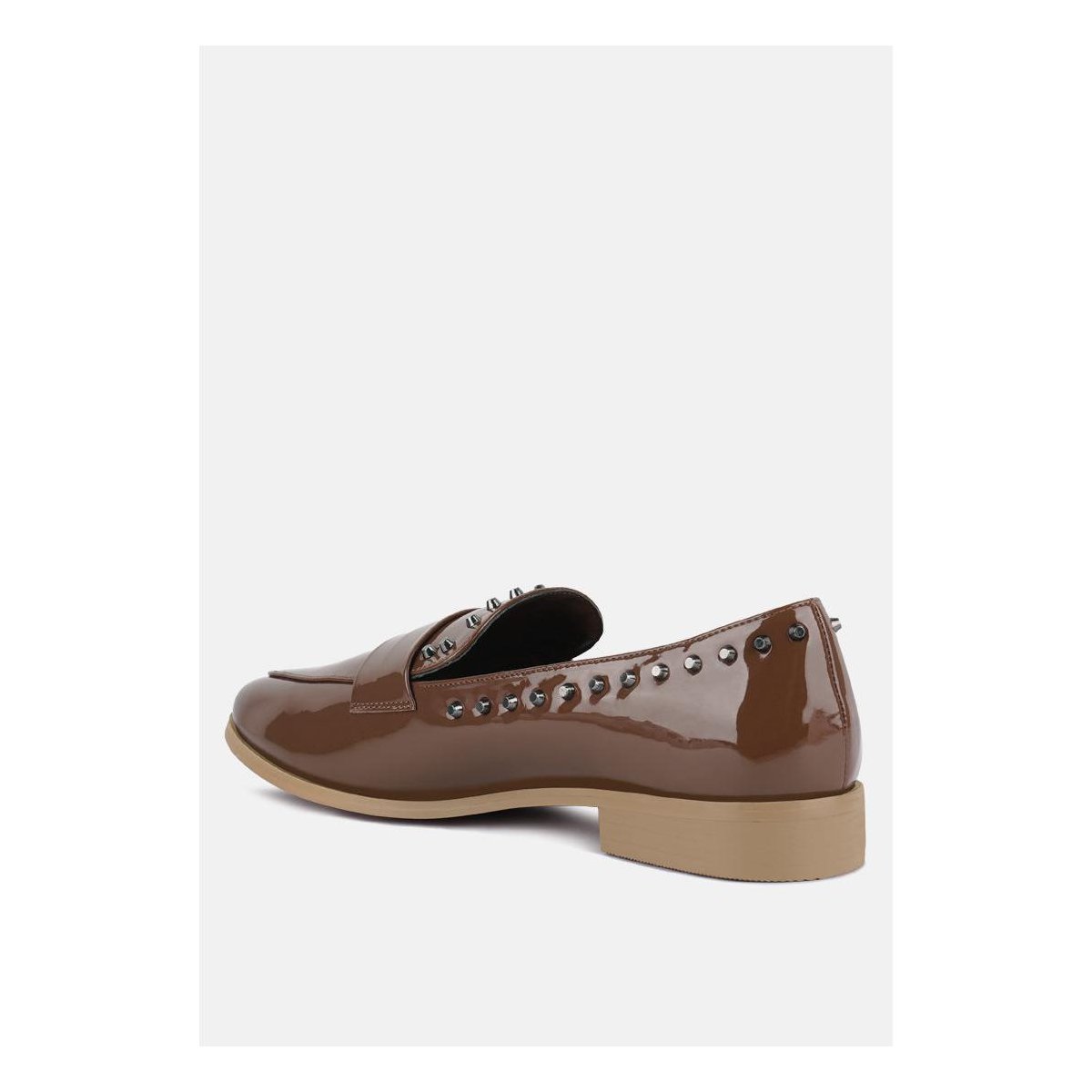 Женские туфли Rag & Co Womens Emilia Patent Stud Penny Loafers 10 — фото 4