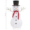 vidaXL Snowman Figure White Fabric Large Decorative Inlays - 2 of 4