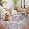 Washable Vintage Oriental Rug Non Slip Low Pile Rug Soft Throw Floor Cover Retro Medallion Indoor Carpet for Living Room Bedroom - 2 of 4