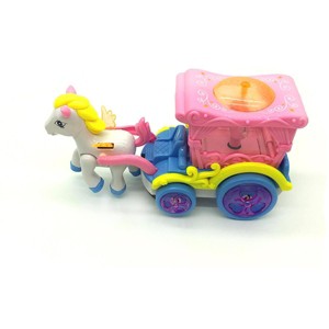 JuzToys Walking Horse And Carriage With Lights And Sound, Toys for Kids - 1 of 4