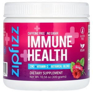 Zipfizz Immune Health, Caffeine Free, Berry, 10.58 oz (300 g) - 1 of 4