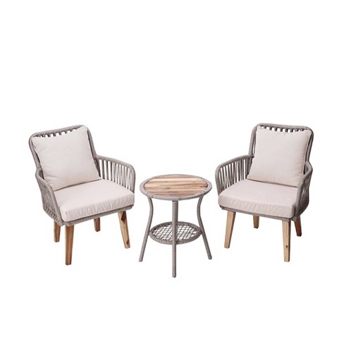 patio wicker target bistro peaktop 3pc cushions furniture sets teamson