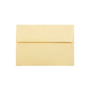 JAM Paper A7 Parchment Invitation Envelopes 5.25 x 7.25 Antique Gold Recycled 78758 - 1 of 2