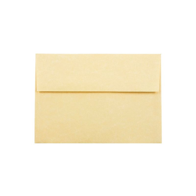 JAM Paper A7 Parchment Invitation Envelopes 5.25 x 7.25 Antique Gold Recycled 78758, 1 of 3