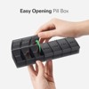 ONE PIX Pill Organizer, 2 Packs, Easy-Open Weekly Pill Organizer, XL Daily Pill Case, 7 Day Medicine Pill Organziers for Vitamin Supplements - 3 of 4