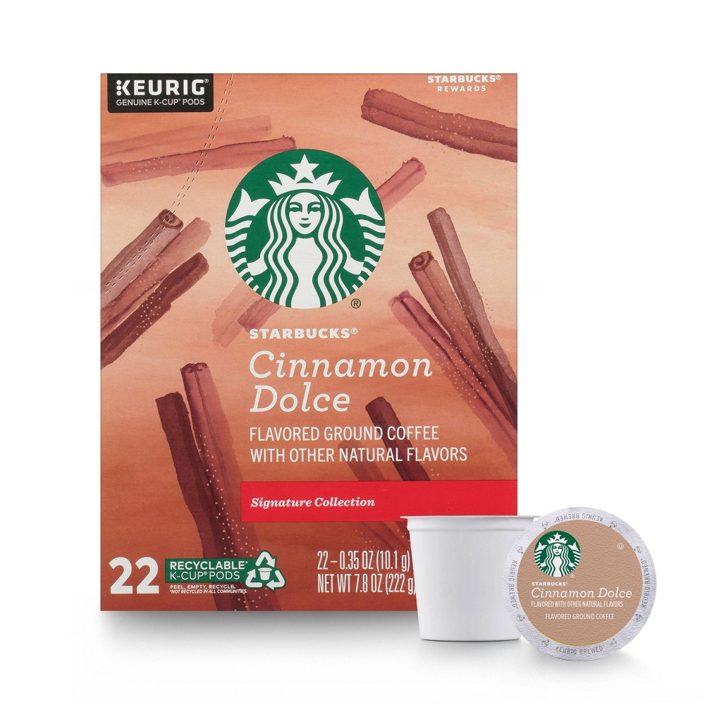 Starbucks Cinnamon Dolce Light Roast Coffee - Keurig K-Cup Pods - 22ct