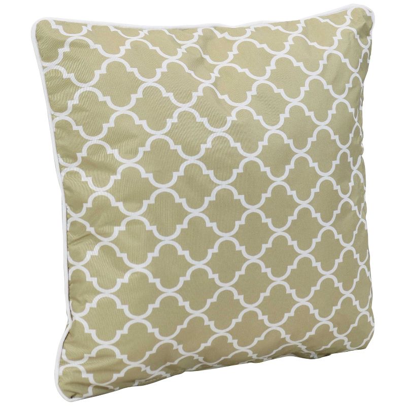 Sunnydaze Indoor/Outdoor Square Accent Decorative Throw Pillows for Patio or Living Room Furniture - 16" - 2pc, 5 of 8