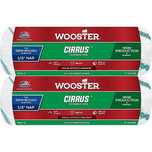 Wooster Genuine 9" Cirrus 1/2" Nap Roller Cover 2-Pack, R194-9-2PK - 1 of 1