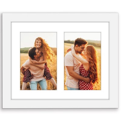 Americanflat 8x10 Double Picture Frame - Displays Two 4x6 Photos or Artwork