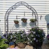 Metal Garden Arch Assemble Freely with 8 Styles Garden Arbor Trellis Climbing Plants Support Rose Arch Black - 2 of 4