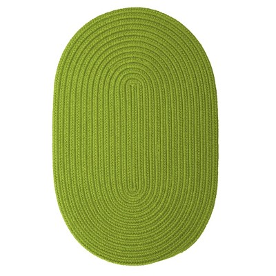 Colonial Mills Boca Raton - Bright Green 7 Ft x9 Ft Oval Rug Indoor/Outdoor 100% Polypropylene