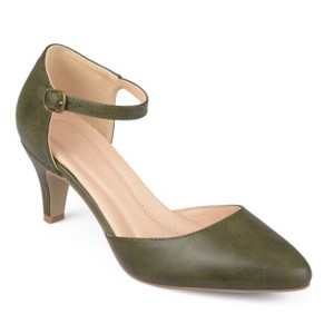 Journee Womens Bettie Almond Toe Mid Heel Pumps - 1 of 4