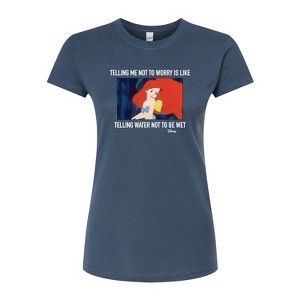 Women's - Disney - Ariel & Flounder Fitted Graphic T-Shirt - 1 of 3