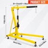 2 Ton Engine Hoist with Lever Stabilizer, Foldable Cherry Picker Shop Crane, 4400 lbs Hydraulic Engine Crane Leveler for Auto Repair, Motors, Loading - 2 of 4