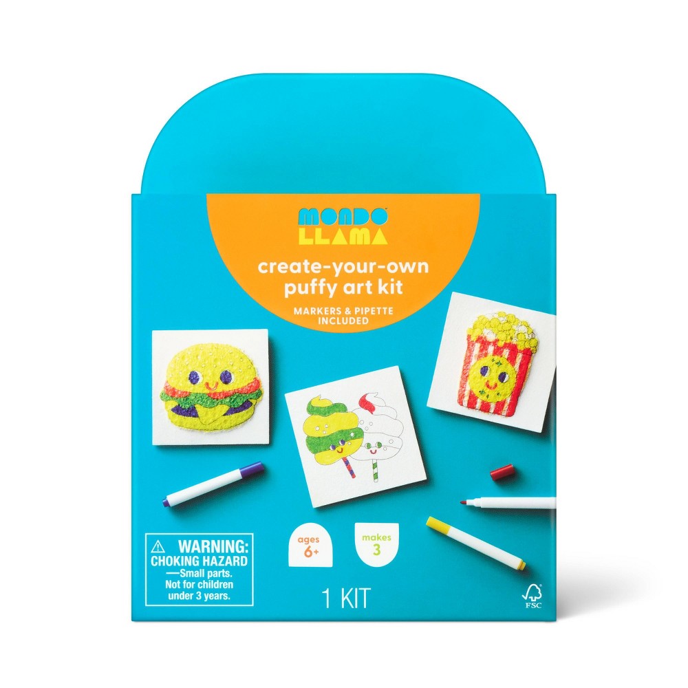 3ct Puffy Magic Canvas Summer Craft Activity Kit - Mondo Llama™