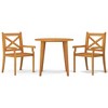 vidaXL Garden Dining Set Natural wood Solid acacia wood Medium Durable - 2 of 4