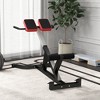 Soozier Height Adjustable Roman Chair, Hyperextension Bench with Dip Bars, for Back, Core, Arms and Whole-Body Training - 3 of 4