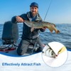 Unique Bargains Treble Hooks Metal Spinner Fishing Spoons for Freshwater Saltwater Salmon 10 Pcs - 4 of 4