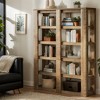 Hommoo 71" Farmhouse Six-Tier Bookcase – Tall Solid-Wood Storage Shelf - 4 of 4