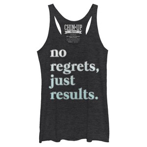 Women's CHIN UP No Regrets Racerback Tank Top - 1 of 4