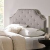 KTMBDW Upholstered Tufted Button Fabric Headboard,Comfortable Fashional Headboard Queen Size with Durable Metal Legs - 3 of 4