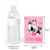 Big Dot of Happiness Pawty Like a Puppy Girl - Pink Dog Baby Shower or Birthday Party Thank You Cards (8 count) - 3 of 4