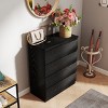 Dresser for Bedroom with Modern Minimalist Design, Sleek 4 Drawer Chest, Stylish Storage Solution-The Pop Home - 3 of 4