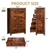 AMERLIFE Farmhouse Wood Rustic Chest of Drawers - 2 of 4