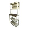 FONTOI 31.50" 5-Tier Bakers Rack for Kitchen with Storage, Coffee Bar, Kitchen Shelves, Brown&White, 15.75"*66.93"*31.5" - 4 of 4